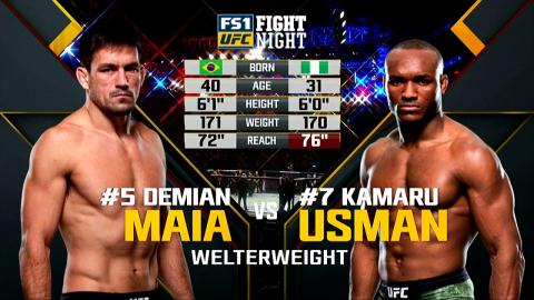 UFCFN 129: Kamaru Usman vs Demian Maia - May 20, 2018