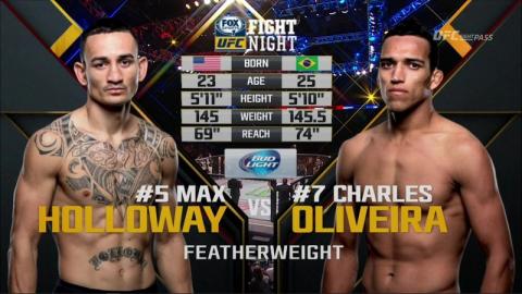 UFC Fight Night 74 - Charles Oliveira vs Max Holloway - Aug 23, 2015