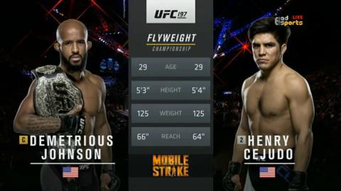 UFC 197 - Demetrious Johnson vs Henry Cejudo - Apr 23, 2016