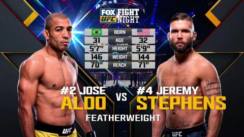 UFC on Fox 30 - Jose Aldo vs Jeremy Stephens - Jul 27, 2018