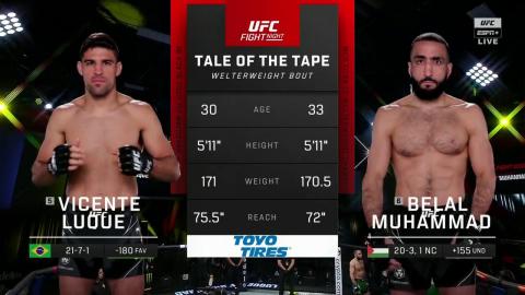 UFC on ESPN 34 - Vicente Luque vs Belal Muhammad - Apr 16, 2022