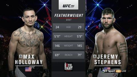 UFC 194 - Max Holloway vs Jeremy Stephens - Dec 12, 2015