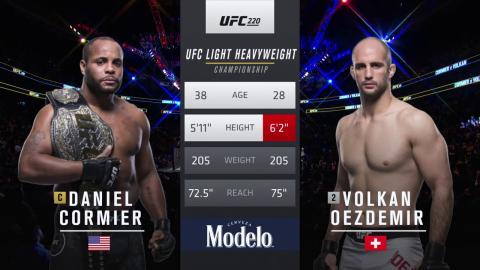 UFC 220 - Daniel Cormier vs Volkan Oezdemir - Jan 19, 2018
