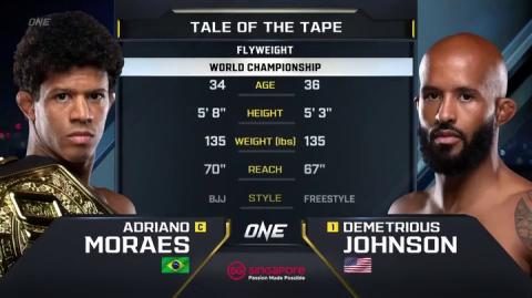 ONE Prime 1 - Adriano Moraes vs Demetrious Johnson 2 - Aug 27, 2022