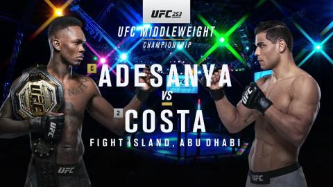 UFC 253: Israel Adesanya vs Paulo Costa - Sep 27, 2020