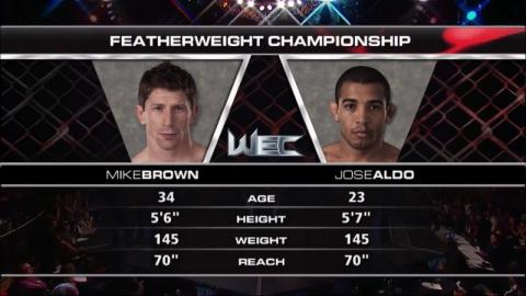WEC 44 - Jose Aldo vs Mike Brown - Nov 17, 2009