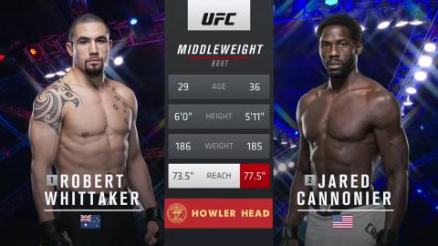 UFC 254: Robert Whittaker vs Jared Cannonier - Oct 24, 2020
