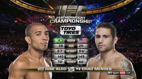 UFC 179 - Jose Aldo vs Chad Mendes 2- Oct 25, 2014